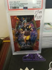 2021 select Ben Rothlisberger red disco prism