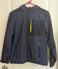 Snozu Boy's Youth Blue Black Performance Fleece Lined Jacket Size Large 14/16