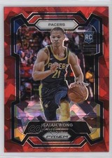 2023-24 Panini Prizm Red Ice Prizm Isaiah Wong #154 7dw