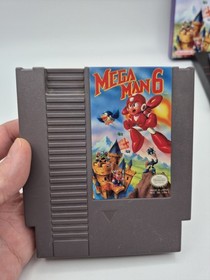 Mega Man 6 (Nintendo NES, 1994) Authentic Cartridge, Manual, Repro Box Tested