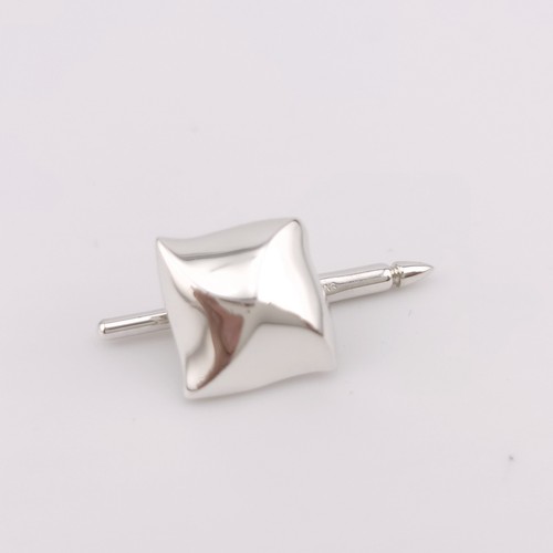 Rare Tiffany & Co. Sterling Silver Angela Cummings Pyramid Single (1) Shirt Stud - Picture 2 of 10
