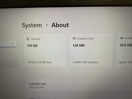 Dell Latitude 5410 i5 10th 16GB RAM Win 11 128GB SSD Laptop Notebook PC U20C - Picture 4 of 18