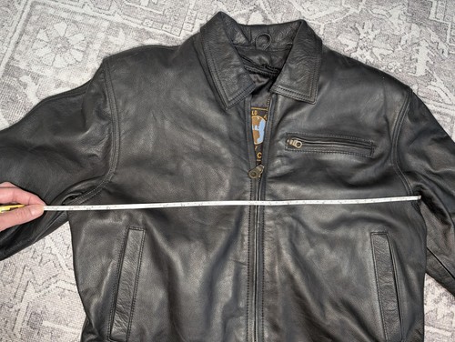 New World Fashion By Force Ladies Leather Coat Jacket Size Large Vintage 1990s - Picture 5 of 17