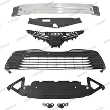 For Camry LE XLE 2018-20 Front Bumper Reinforcement Bar/Grilles/Lower Panel Kit