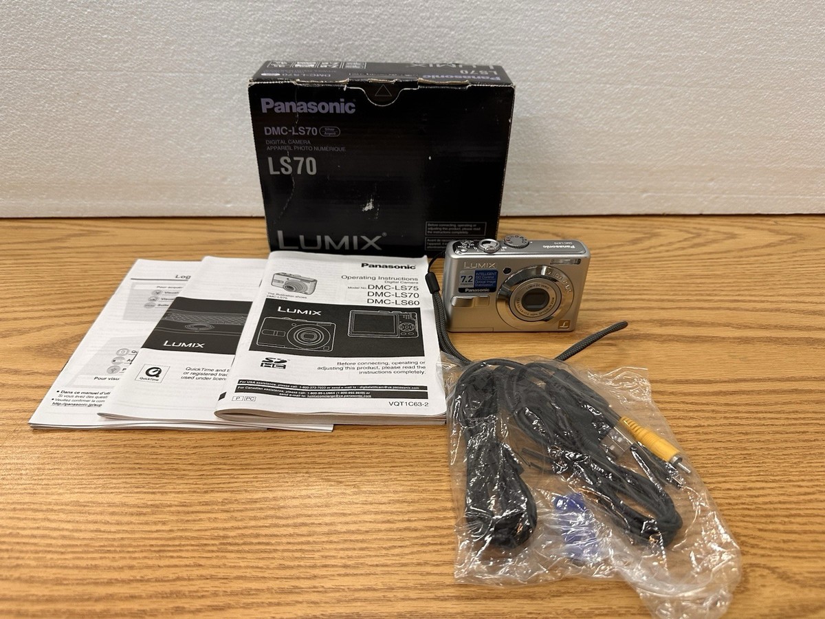 Panasonic LUMIX DMC-LS70 7.2MP Digital Camera - Silver W/ Box