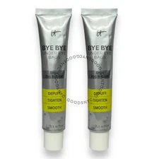 PACK OF 2 IT Cosmetics Bye Bye Under Eye Bags Rapid Bag Reducer 0.5 fl oz
