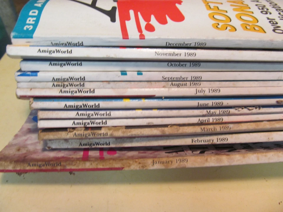 LOT OF 57 COMMODORE AMIGA WORLD MAGAZINES DEC 1987 THRU DEC 1991 COMPLETE SETS - Image 2 of 4