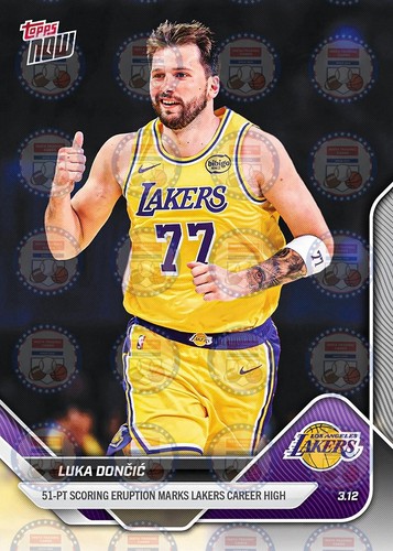 Luka Dončić - 2025-26 NBA Topps NOW® - Card 204 - PR: 2309