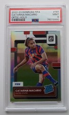 Catarina Macario RC Rookie 22-23 Donruss FIFA  Optic Holo Silver Prizm PSA 9 USA