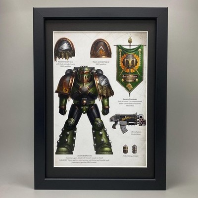 Salamander Gerahmte Kunst. Legion Farben, Horus Häresie, Warhammer 40.000, 40K