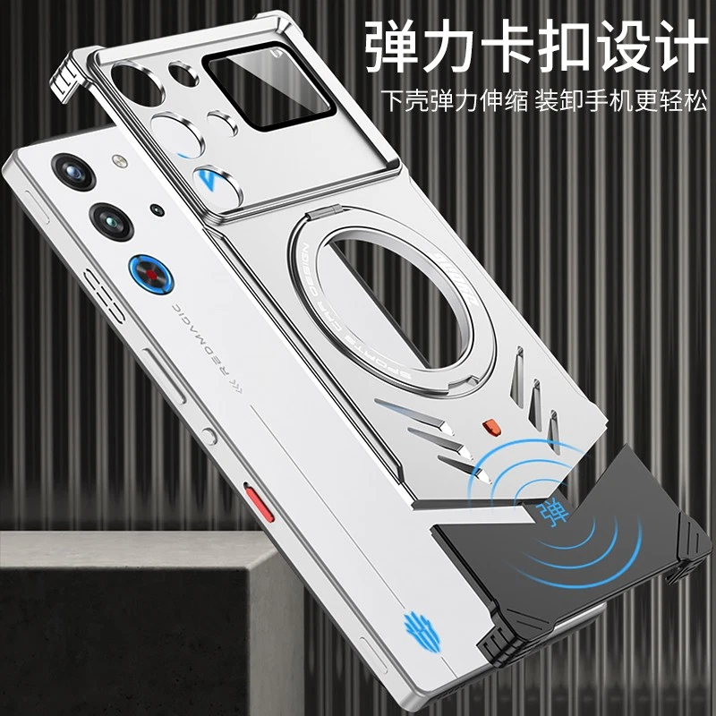 Nubia Red Magic 10 Pro/10 Pro+ Estojo Anel de Rotação 360° Magsafe Metal Bumper Cover - Imagem 3 de 4