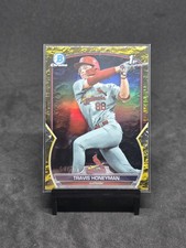 2023 Bowman Draft Chrome Travis Honeyman 1st Yellow Lunar /75 #BDC-95