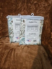 A. L. Ellis Pair Of Valances Duchess Filler Paisley Prism Lattee 50" X 15" NEW