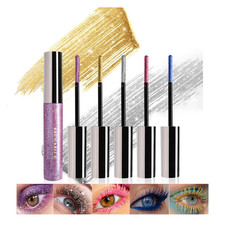 5 Colors Colorful Mascara for Eyelashes Set, Pearly Glitter Waterproof No Smudge