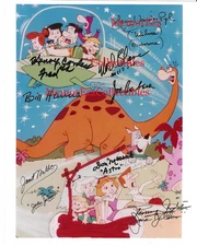 THE JETSONS MEET THE FLINTSTONES Cast SIGNED Autographed By 8 Color 8x10 Photo