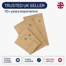 Bolsa de papel Kraft de alta barrera totalmente biodegradable sellado térmico grado alimenticio