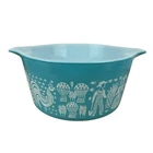 Vintage Pyrex Amish Butterprint Turquoise Casserole Dish Bowl #473 1 QT
