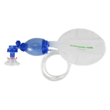 BVM BAG, AMBU BAG Bag Valve Gear Resuscitator with 7 ft tubing, one set, Infant