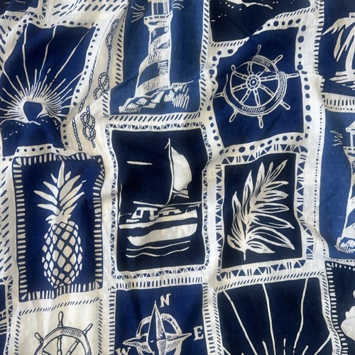 Nuevo con etiquetas Maxi Falda Calypso St. Barth Talla Velero Faro Estampado Náutico Grande - Imagen 7 de 7