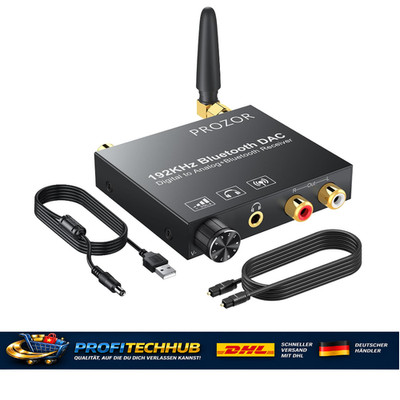 Bluetooth Empfänger DAC 192 kHz Optischer Adapter