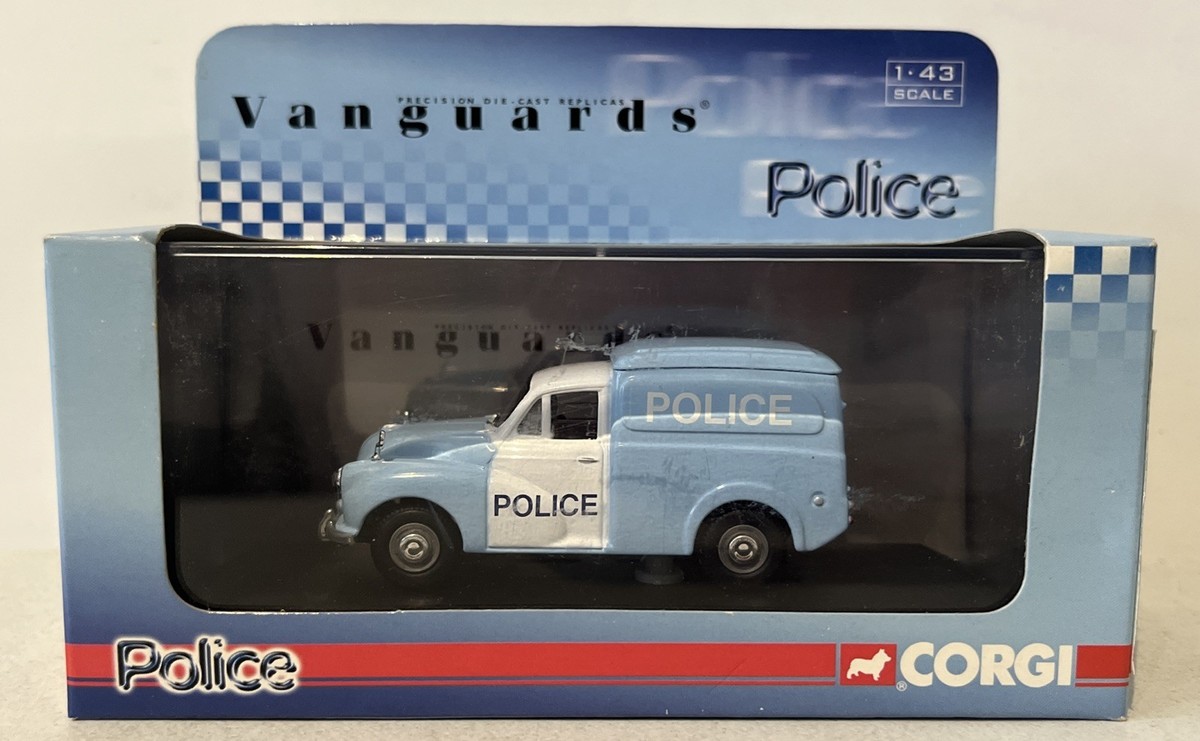Ltd Edn Vanguards 1:43 VA01123 Morris Minor Glasgow Police Diecast