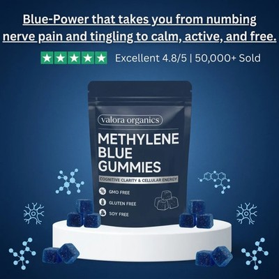 Mtlene Blue Chewable Gummies 30 Servings Keep Your Mind Sharp