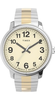 Timex Classics 43mm White Dial 50M Indiglo Expansion TW2V83500 - Brand New