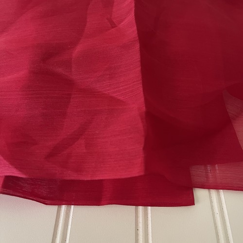 SILK, RED FABRIC 5 Yards x 21 Inches Wide or 180 Inches x 21 Wide - Picture 3 of 14