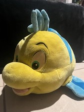 Vintage The Little Mermaid Flounder Jumbo Large Plush Disney