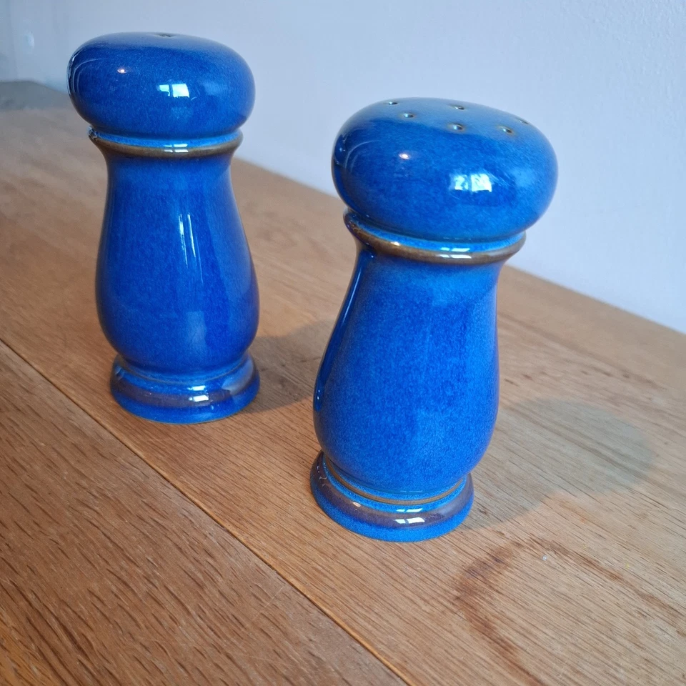 Denby Imperial Blue - 4" Salt and Pepper Pots / Cruet - Image 3 of 4