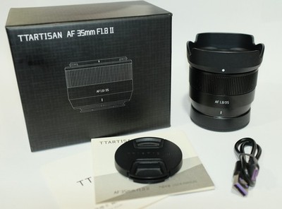 TTArtisan 35mm F1.8 II AF APS-C Lens (black) Sony E Mount. Great Condition.