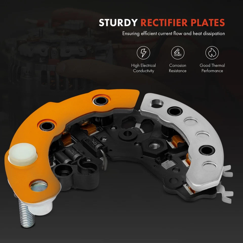 Diodo rectificador alternador con trío para Volkswagen Golf 1991-2005 Passat 1991-1997 Foto 4 de 4