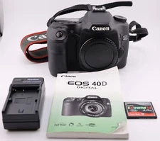 Shutter only 23k (23%) Canon EOS 40D 10.1MP Digital SLR DSLR Camera with CF card