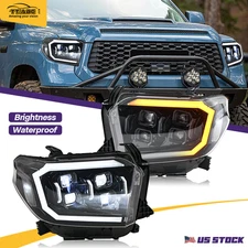 TT-ABC Full LED DRL Headlights For Toyota Tundra 2014-2021 Sequential Assembly