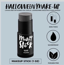 Spooktacular Creations Halloween Makeup Face and Body Paint Makeup Stick - Gray