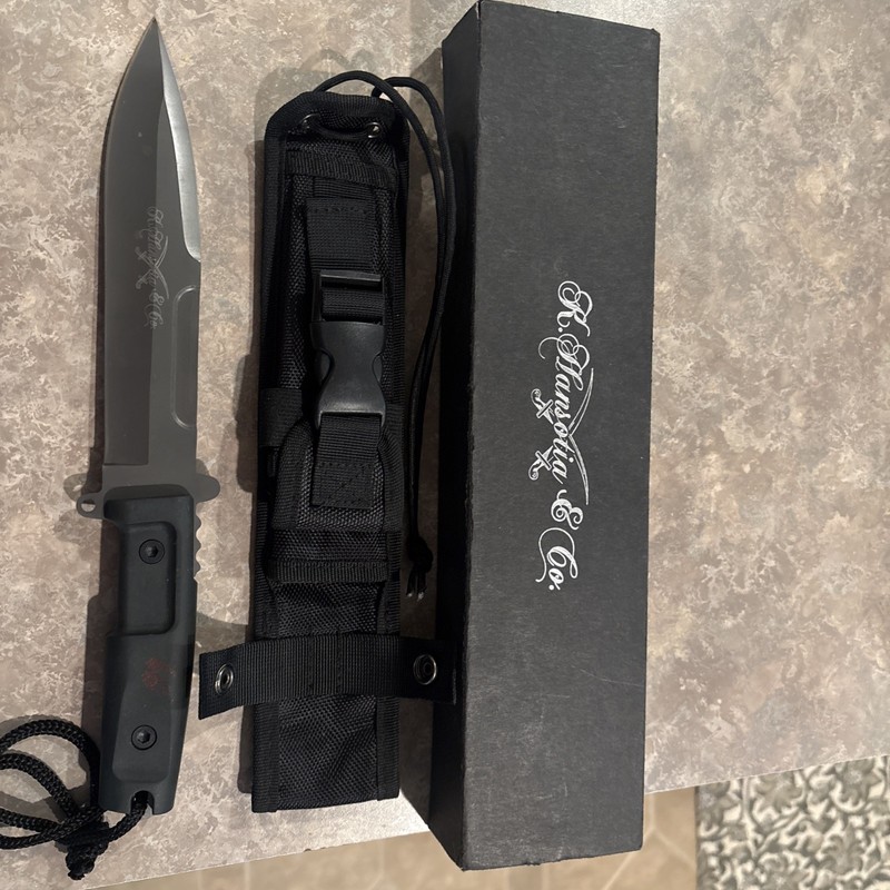 K Hansotia & co Gurkha Tactical 12.5” Fixed-Blade Knife w/ Kydex Sheath and Box