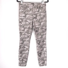 Anthropologie Pilcro and the Letterpress High-Rise Skinny Velvet Camo Pants 27