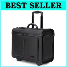 Travel-Friendly Dual-Lock Rolling Briefcase - Organize & Protect Your Essentials