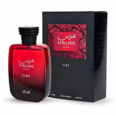 Rasasi Hawas Fire for Him Eau de Seductive Cologne 100ml 3.4 fl oz