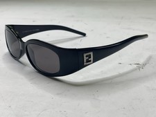 Fendi FS 334R Sunglasses FRAMES 001 Black 54 15-130 Silver Y2K Read