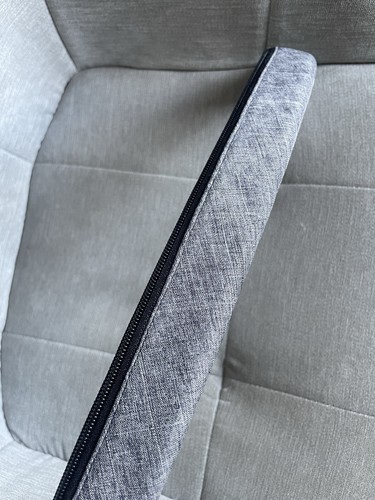 Stokke Xplory V2, V3, V4 Bumper Bar Zip On Cover Melagne Grey - Picture 3 of 6