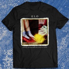 Vtg ELECTRIC LIGHT ORCHESTRA Heavy Cotton Black Unisex Shirt AG782
