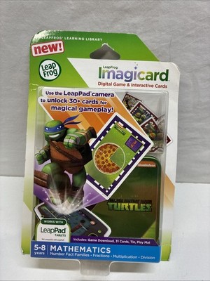 LeapFrog Teenage Mutant Ninja Turtle Imagicard Game LeapPad New