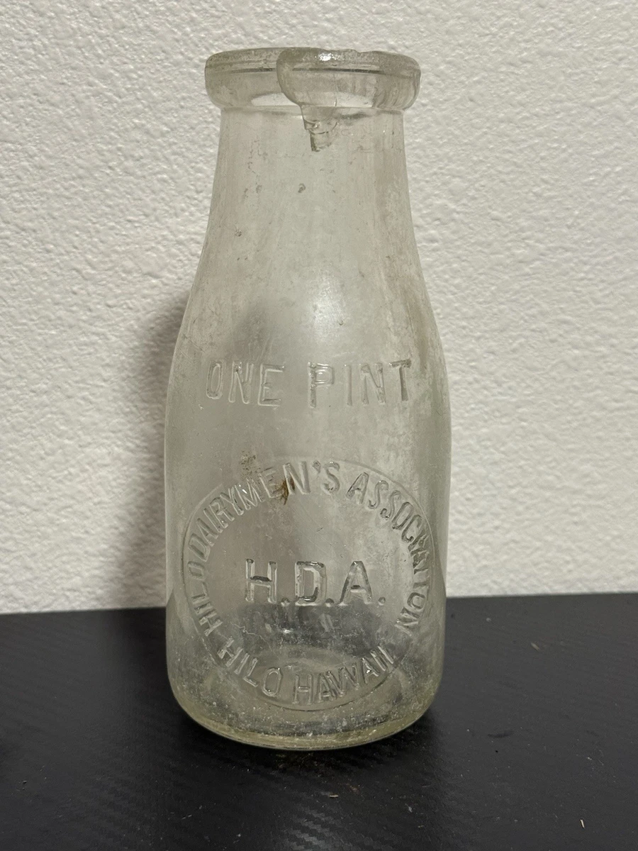 【希少品】Hill View Dairyヒルビュー デイリー ガラスミルクボトル HILL FARM DAIRY, SCHUYLKILL HAVEN PA, GLASS MILK BOTTLE, ONE QUART