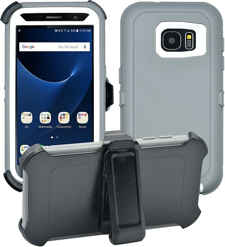 For Samsung Galaxy S7 Shockproof Defender Case Cover w/Belt Clip &Screen - Picture 10 of 22