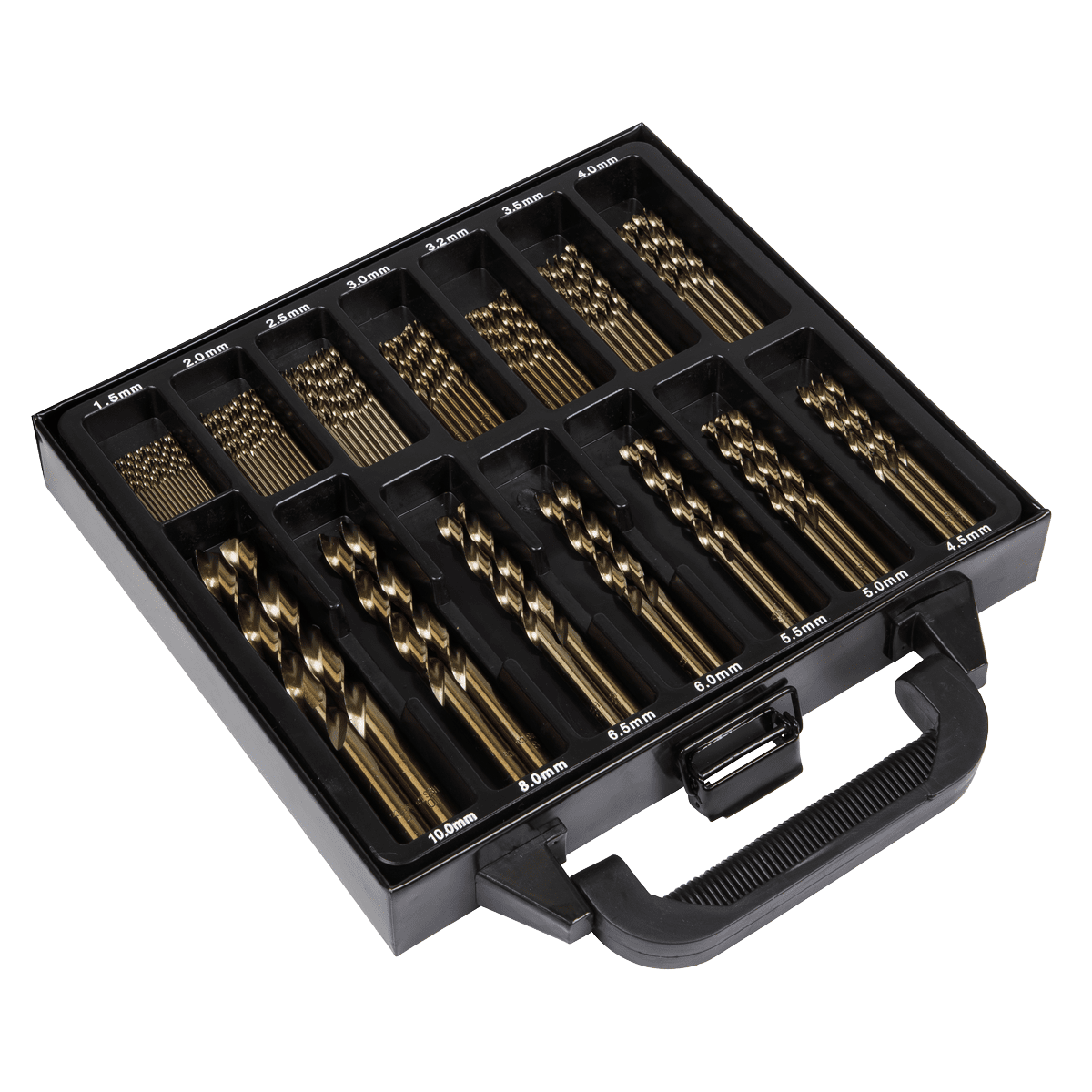 Sealey DBS99CB HSS Cobalt Fully Ground Drill Bit Set 99pc