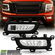 For 2020-2023 Nissan Titan LED Bumper Fog Lights Driving Lamps w/Switch Pair Set