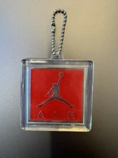 Nike Air Jordan Jumpman Shoe Hang Tag Keychain with Chain RED