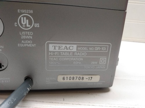 TEAC GR-10I HiFi Tischradiowecker mit iPod Dock ** Dimmtaste fehlt - Bild 5 von 6