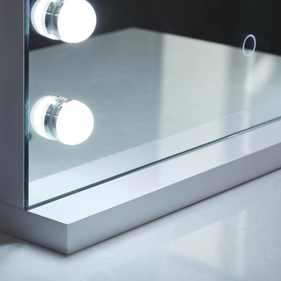 Specchio Trucco Con Luci LED Moziel 58x45cm - 15 Luci, 3 Colori Regolabili, Lente 10x Ingrandimento | Da Tavolo O Parete - Foto 4